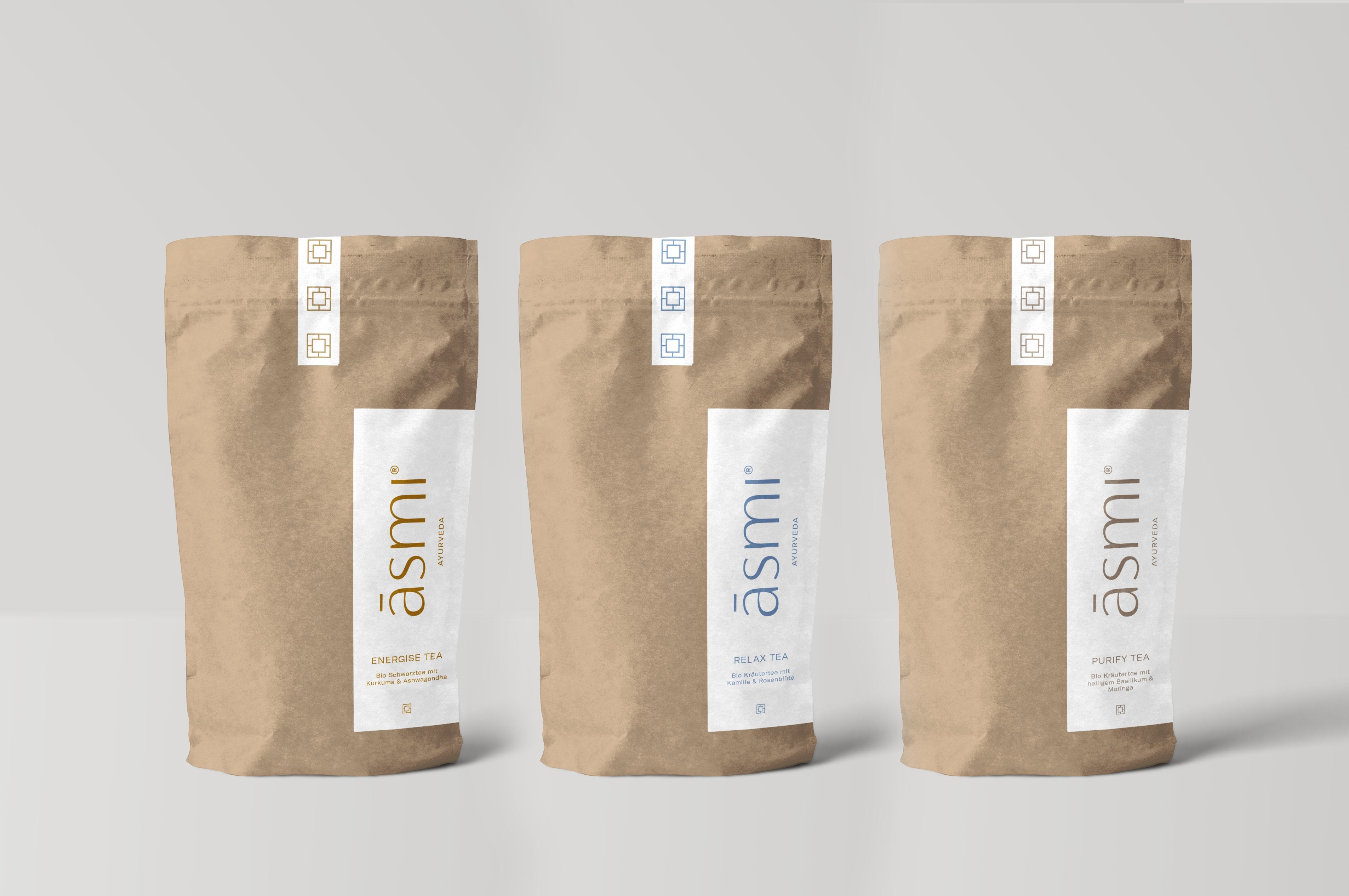 āsmi gift set tea asmi ayurveda Compostable Refill Bags 